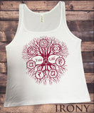 Irony Tank Top S Jersey Tank Top 'Tree Of Life' Buddha Yoga Meditation Chakra Om zen Tree JTK1072