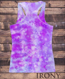 Irony Vest Womens Vest Top, Yoga Mediation Om India zen OM Tree Flying birds Print SUB811